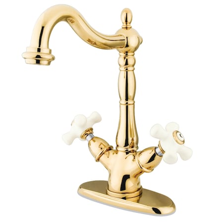 Kingston Brass KS1492PX Vessel Sink Faucet, Polished Brass KS1492PX